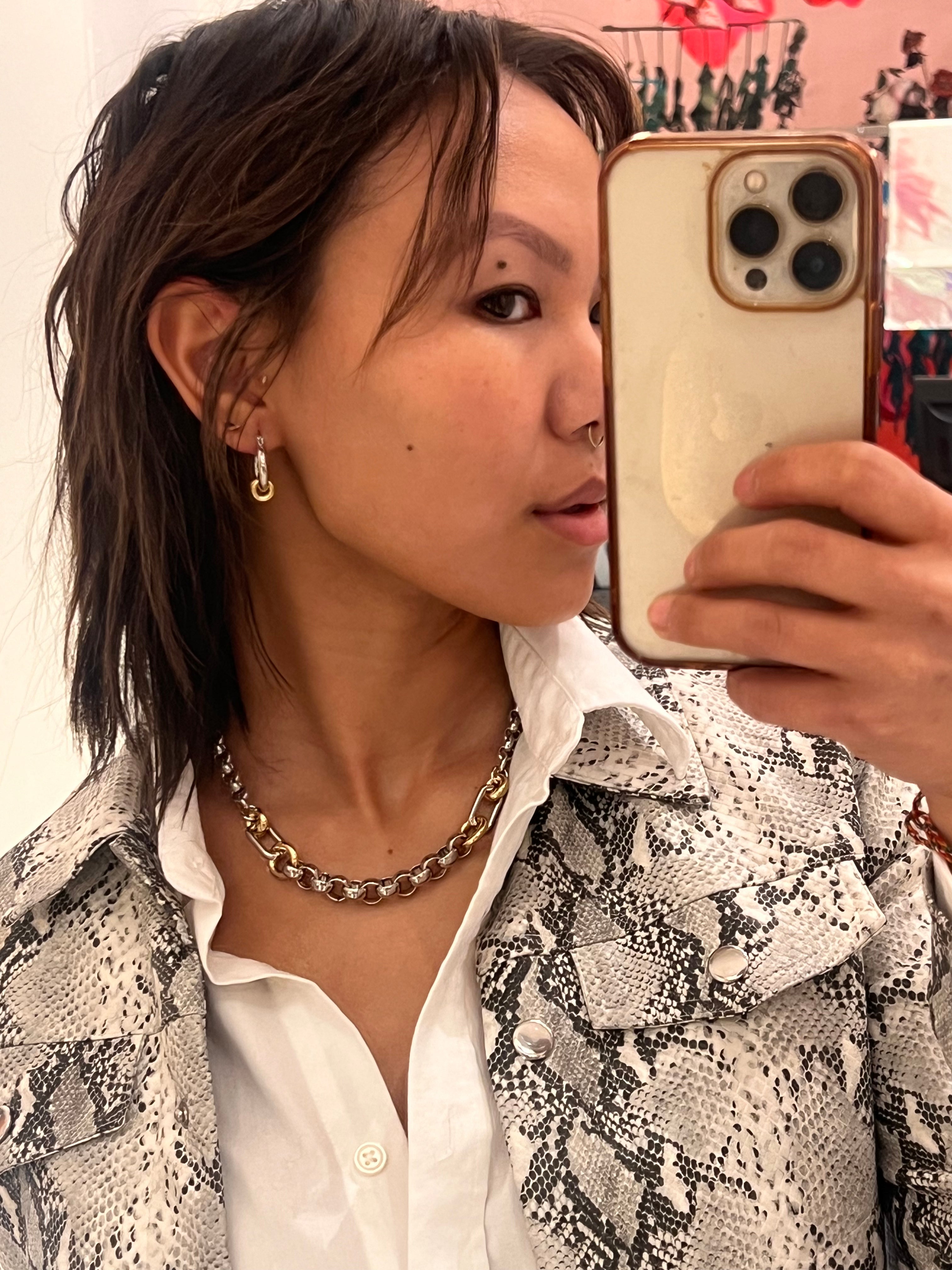 【ELLE掲載】 Laura Lombardi Two Tone Fillia Earrings ピアス Two Tone Fillia Earrings – lauralombardi