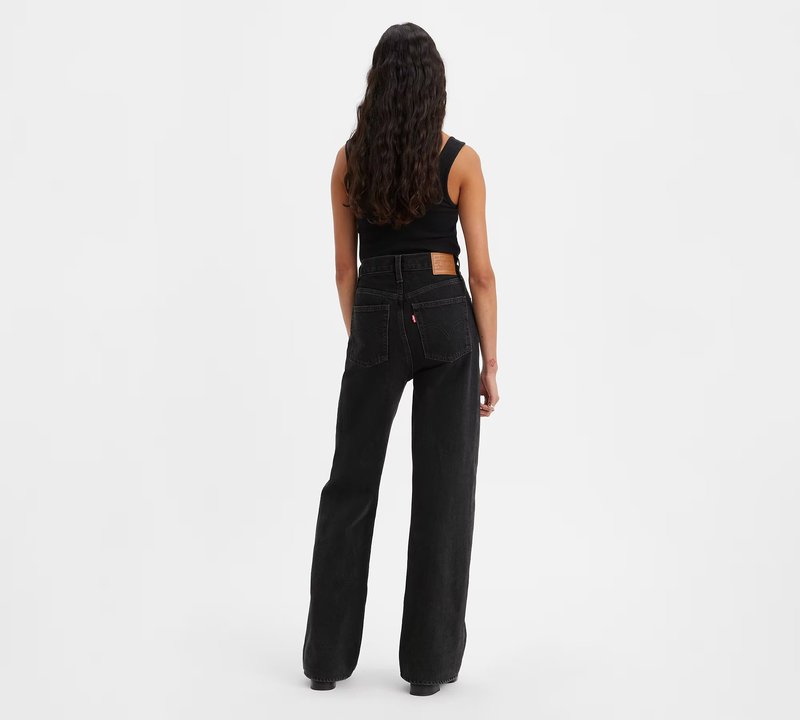 Levi's Ribcage Ribcage Wide Leg Rosie Posie - Black Levi's Ribcage Ribcage Wide Leg Rosie Posie - Black