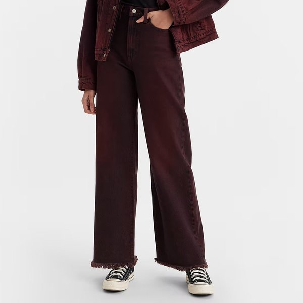 Levi's Ribcage Ribcage Wide Leg Jeans - Cherry Cordial Red