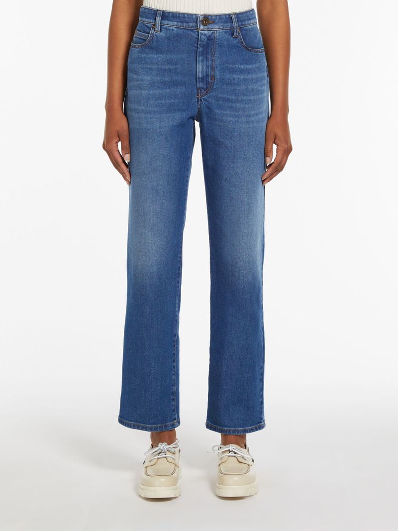デニム・ジーパン Weekend Max Mara ORTISEI - Jeans '90s in denim stretch Stretch denim '90s jeans, navy | Weekend Max Mara