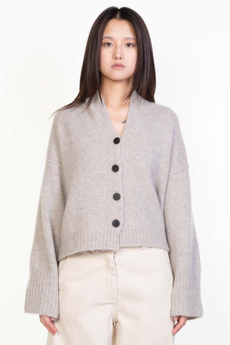 Isabel Benenato Mohair Boxy Cardigan Buttons Closure | Garmentory