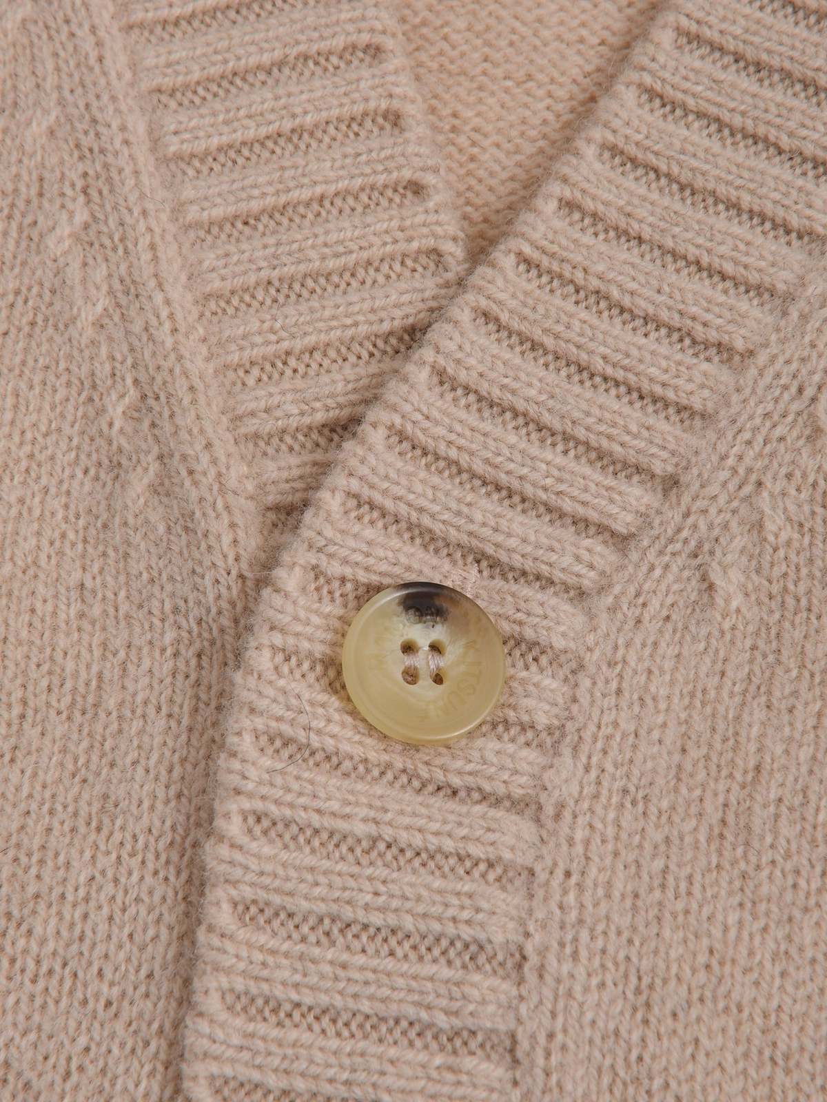 Maison Kitsuné BABY FOX PATCH COSY CARDIGAN - BEIGE - Image 6 of 6