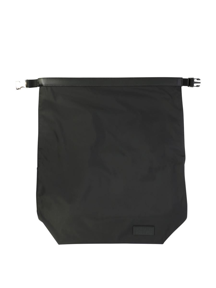 MM6 Maison Margiela Nylon backpack with logo - Black | Garmentory