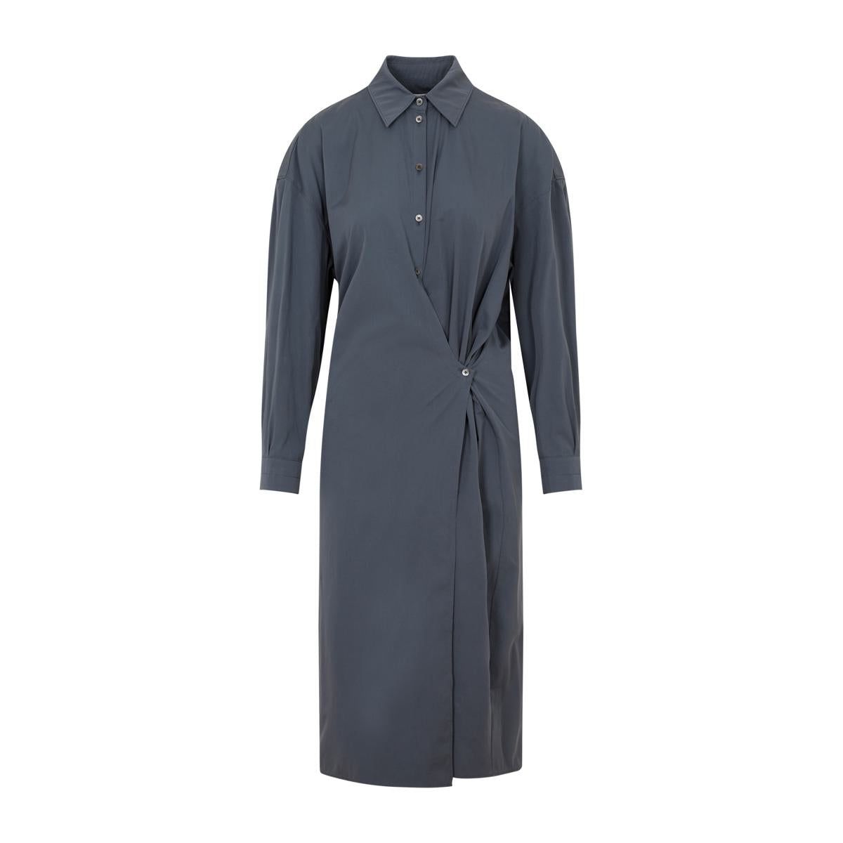 LEMAIRE STRAIGHT COLLAR TWISTED DRESS | Garmentory