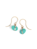 Melissa Joy Manning Bezel Wrap Drop Earrings - Turquoise - Thumbnail 2