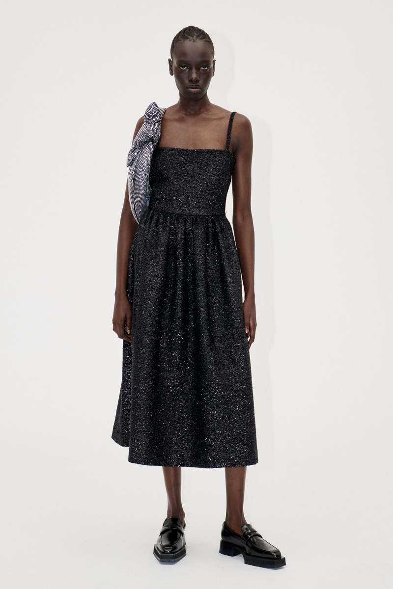 Stine Goya ANNY DRESS - JET BLACK Stine Goya ANNY DRESS - JET BLACK