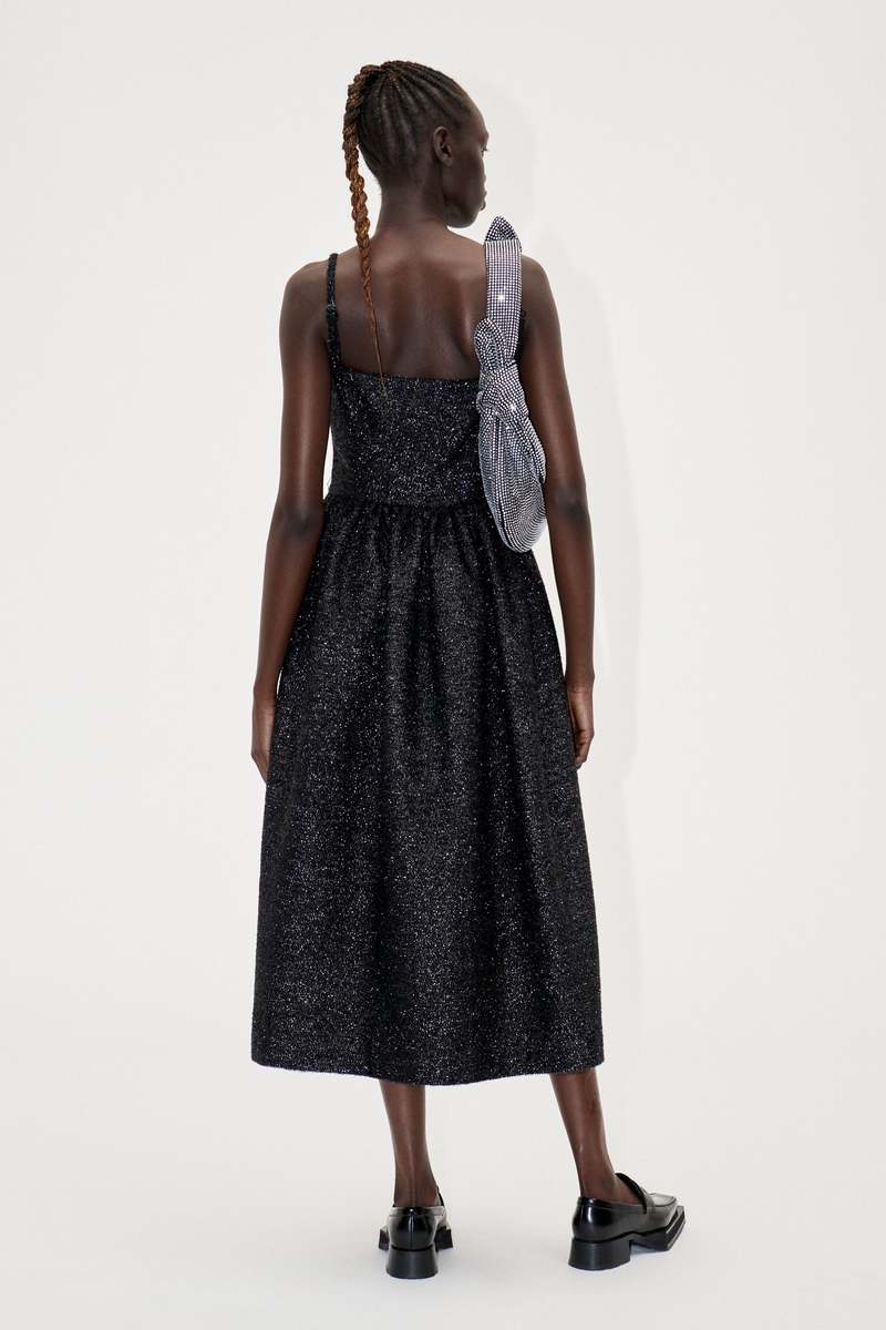 Stine Goya ANNY DRESS - JET BLACK Stine Goya ANNY DRESS - JET BLACK