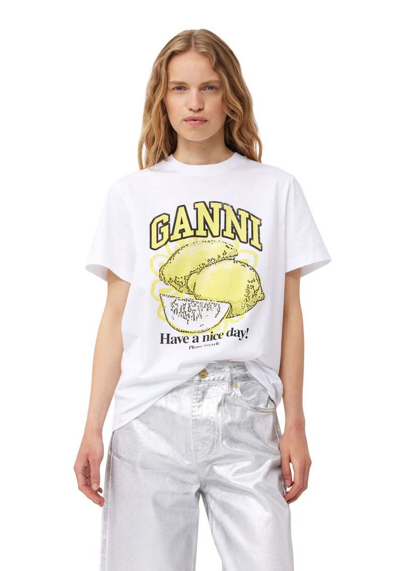 新品未開封 GANNI Basic Jersey World Relaxed T Ganni【ガニー】basic jersey cocktail relaxed t-shirt 