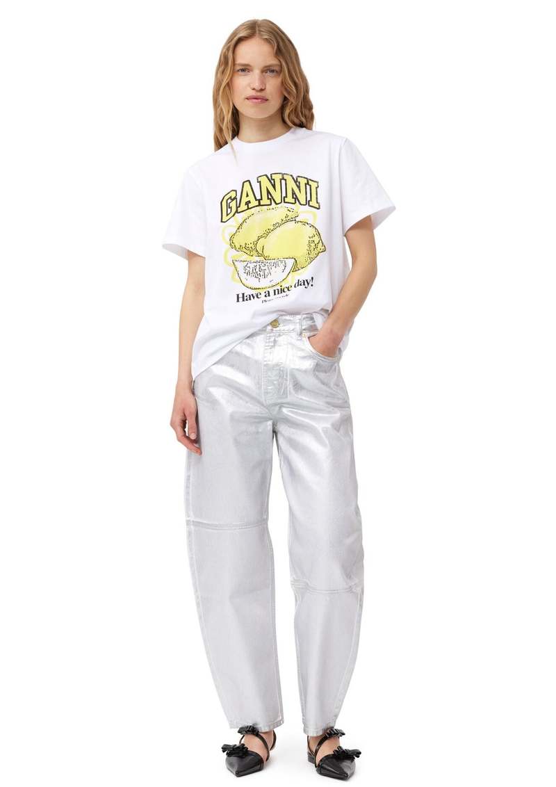 新品未開封 GANNI Basic Jersey World Relaxed T Ganni - Basic Jersey Tiger Relaxed T-shirt | HBX - Globally
