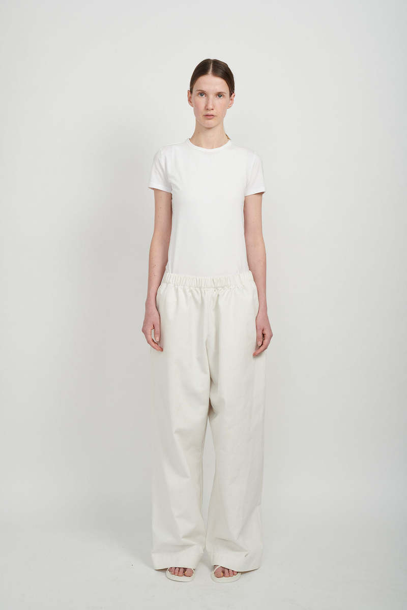 Ashley Rowe BAGGY DENIM PANTS - WHITE