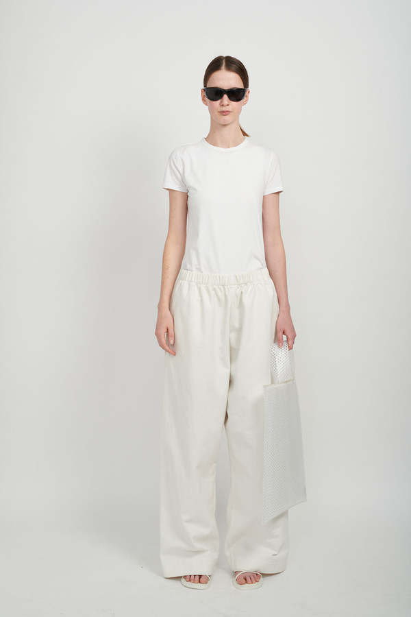Ashley Rowe BAGGY DENIM PANTS - WHITE