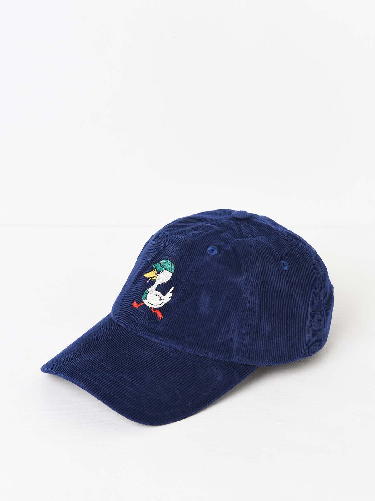 DUCK-FLOWER-BASEBALL-CAP-NAVY-