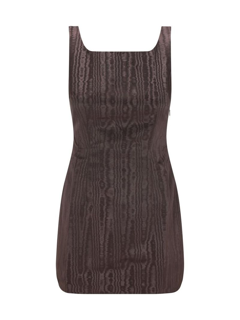 ワンピース MARINE SERRE Woman Dress Brown WDR052 BR50 Marine Serre Draped Statue Jersey Maxi Dress | Brown | FARFETCH