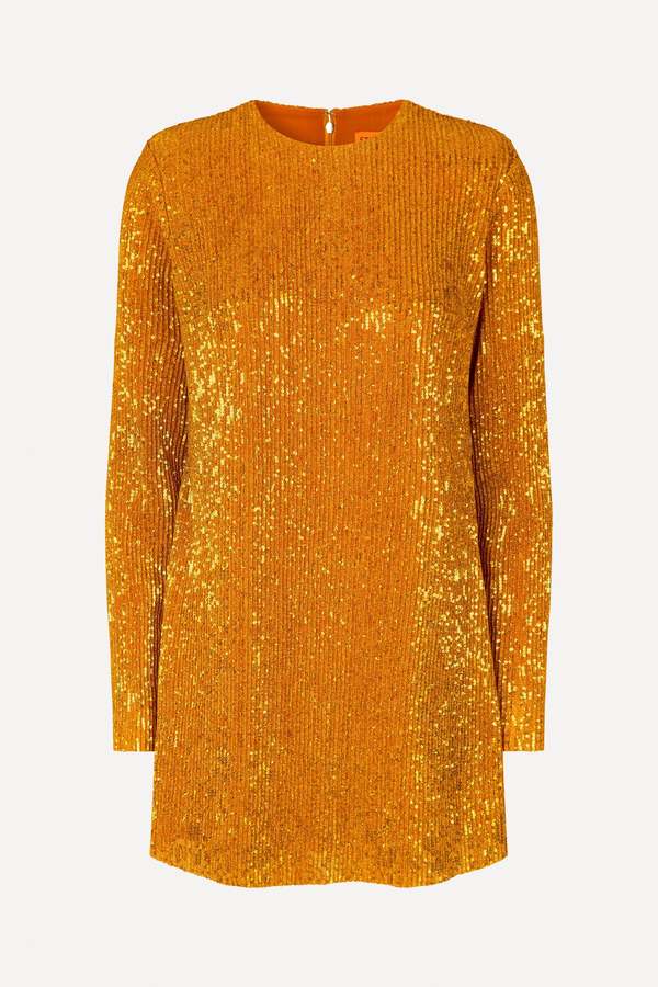 Stine Goya ODIS SEQUIN DRESS - GOLD Stine Goya ODIS SEQUIN DRESS - GOLD