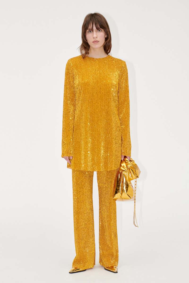 Stine Goya ODIS SEQUIN DRESS - GOLD Stine Goya ODIS SEQUIN DRESS - GOLD
