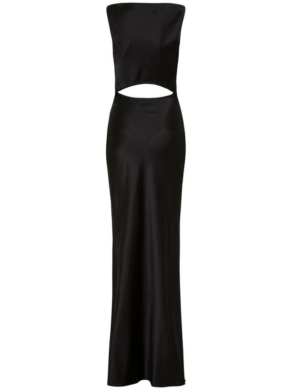 Cutout Soft Silk Blend Midi Dress | Garmentory