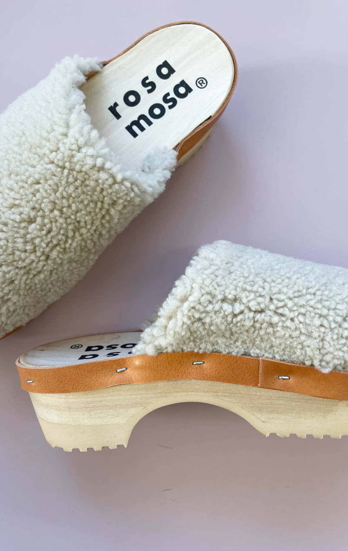 Natural Icelandic Shearling clogs -Last pair! Size 38 (fits like a 9) - Image 6 of 6