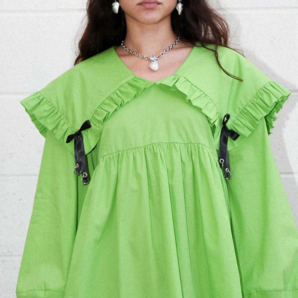 Mini Sailor Dress in Celery | Garmentory