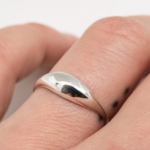 L'Aune Esquive Goutte Ring - Sterling Silver