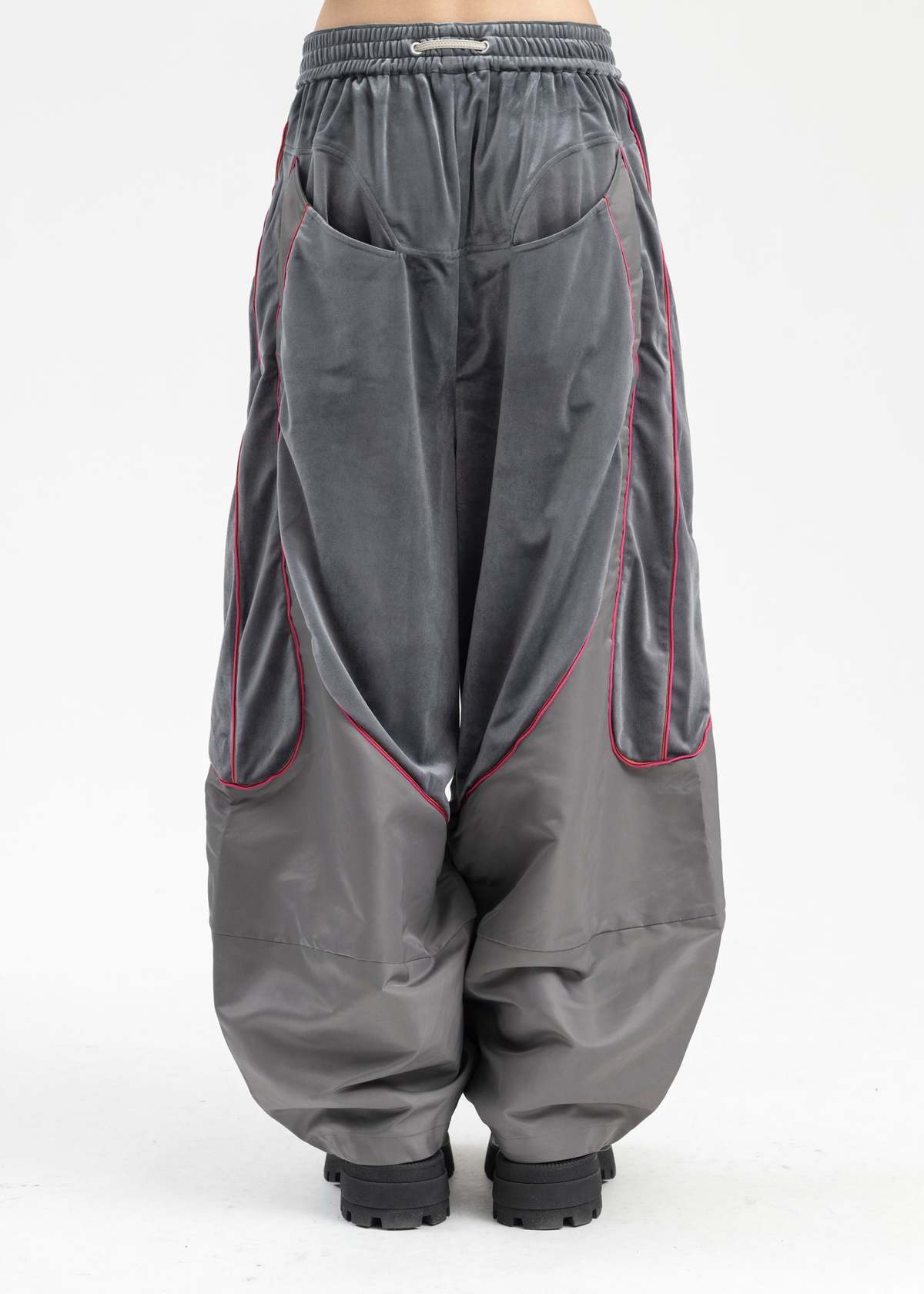 NAMESAKE ANGEL FALLS EIGHTH WIDE TRACK TROUSERS - Grey | Garmentory
