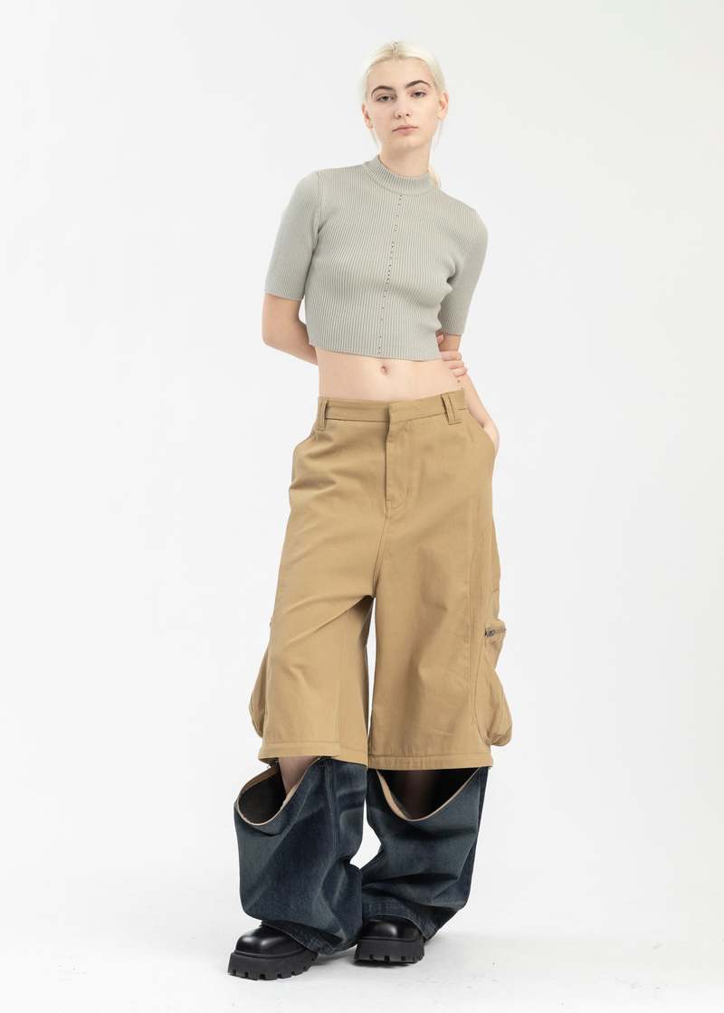 NAMESAKE GOBI CAMEL REDEEM BLUE FELIX DETACHABLE KNEE CARGO NAMESAKE GOBI CAMEL REDEEM BLUE FELIX DETACHABLE KNEE CARGO
