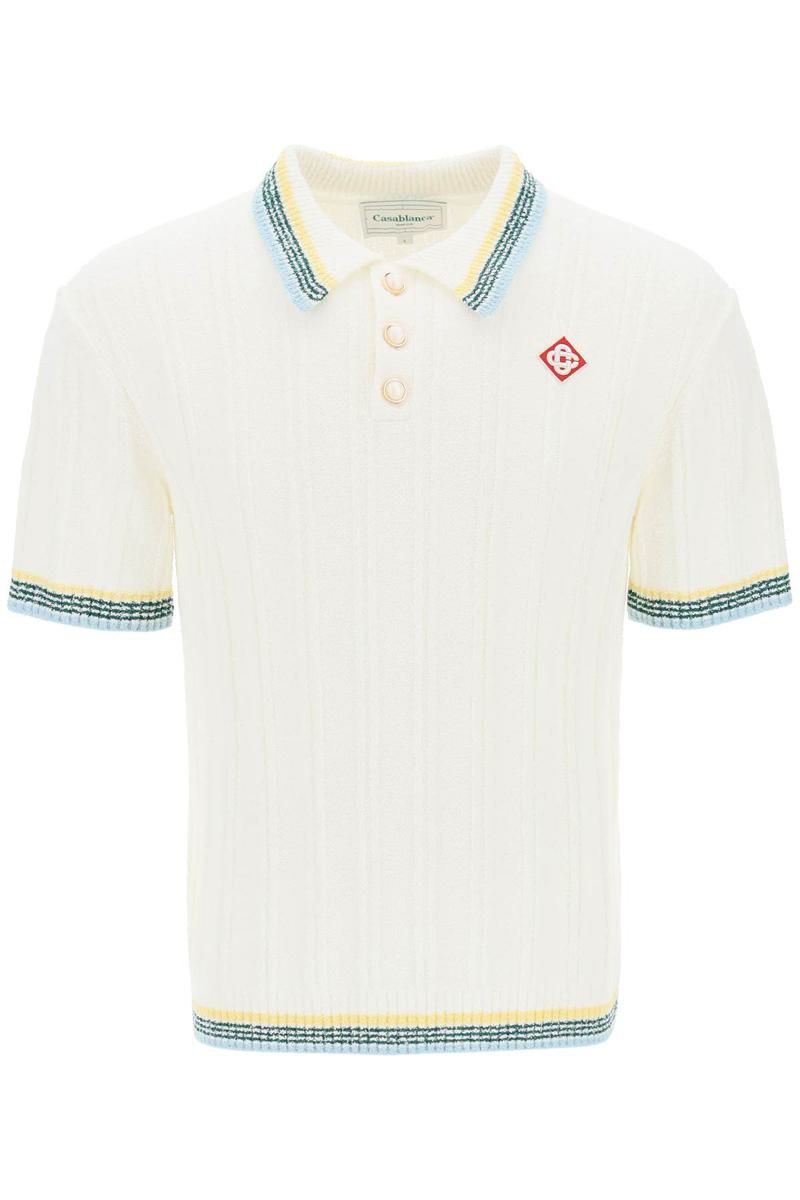 Casablanca-boucle-knitted-polo