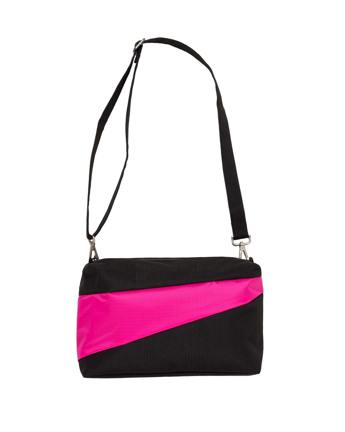 Susan Bijl Medium Bolsa The New Bum Bag - Black/Pretty Pink