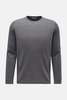 04651/ Merino Oyster Crewneck - Charcoal - Thumbnail 1