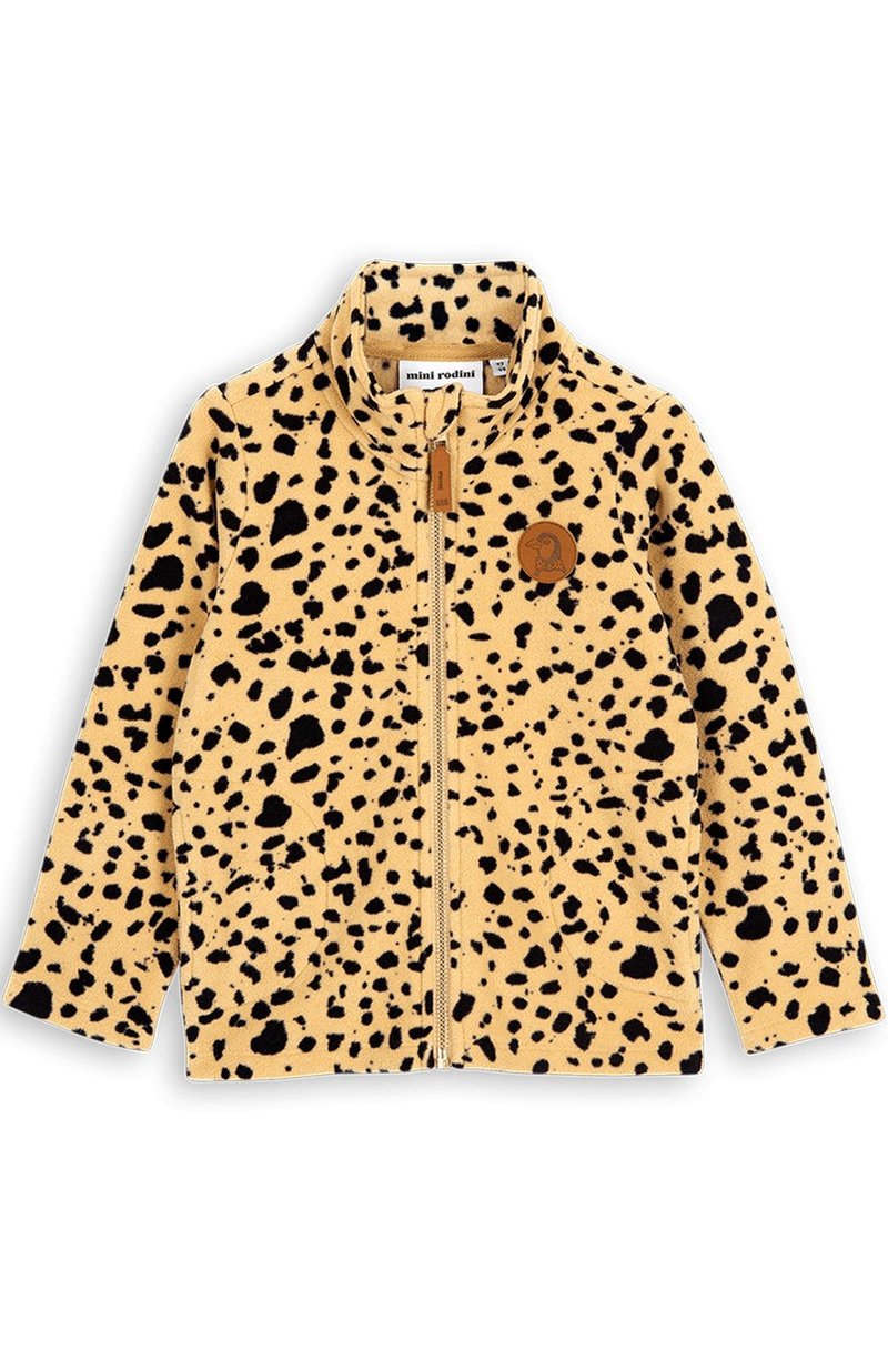 kids Mini Rodini FLEECE SPOT JACKET Leopard Print Garmentory