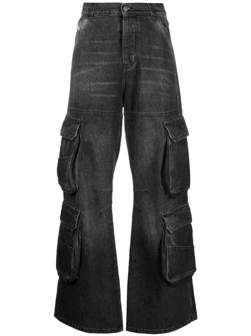 DIESEL D-SIDE CARGO JEANS | Garmentory