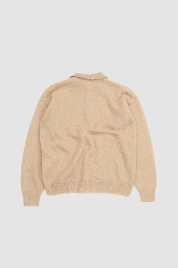 トップス AURALEE BRUSHED SUPER KID MOHAIR KNIT 3 SPORTIVO [Brushed super kid mohair knit pullover pink beige]