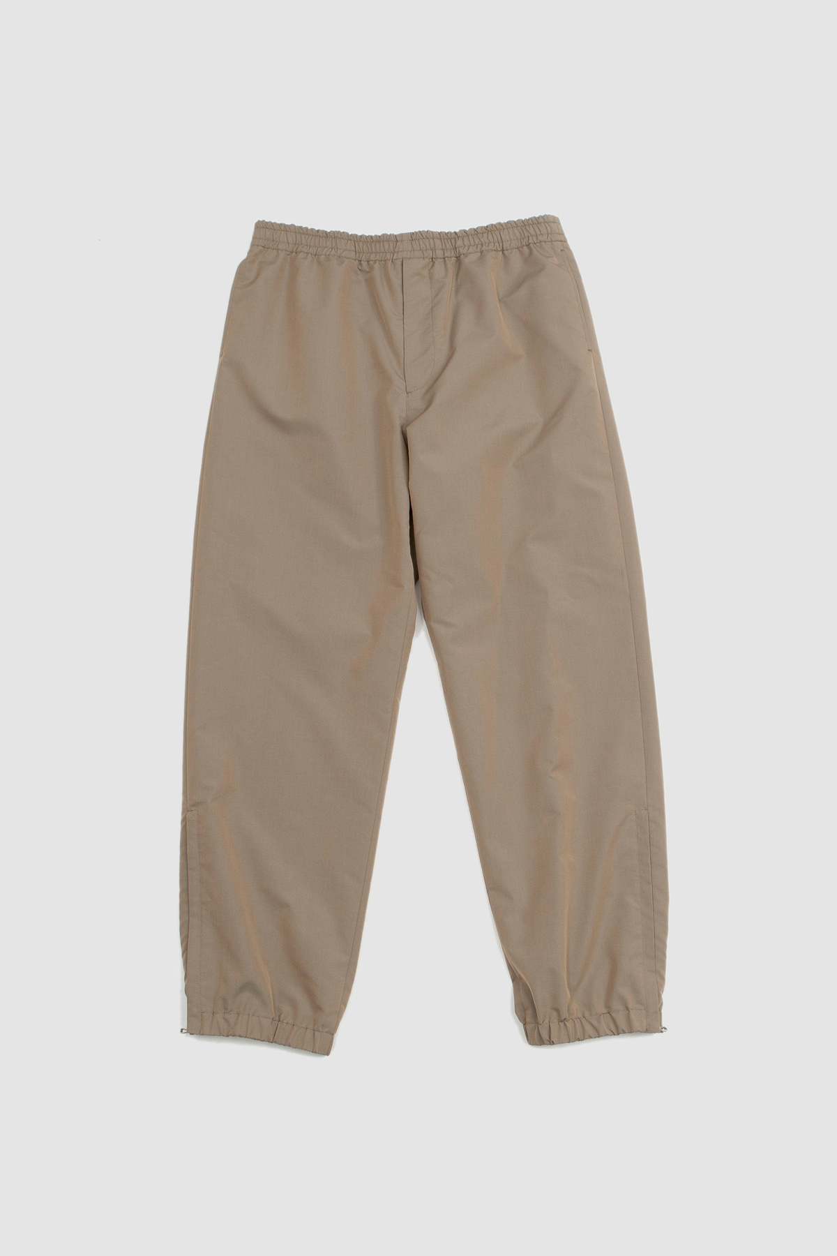Auralee Finx Polyester Pants - Olive Khaki Chambray | Garmentory