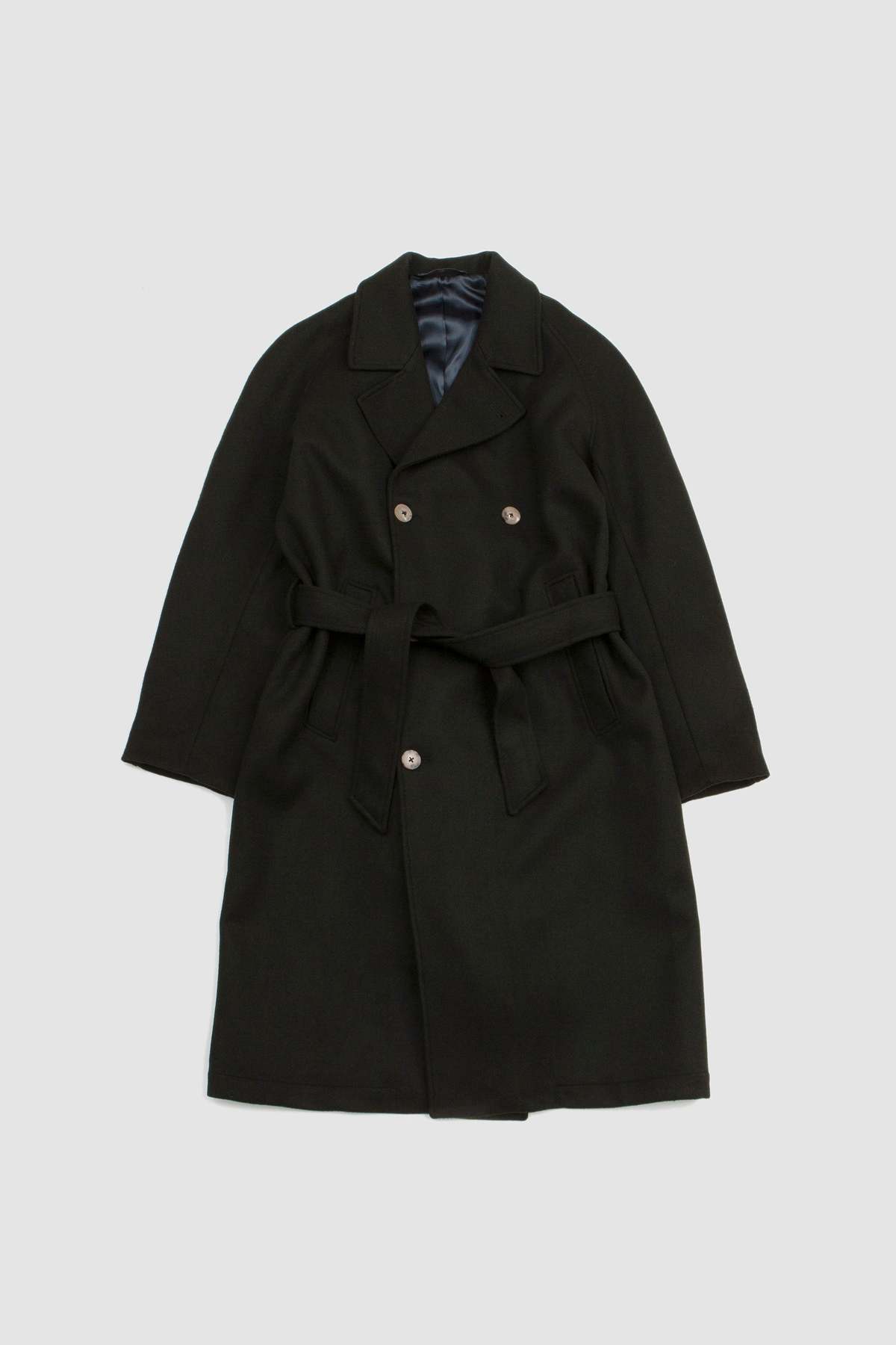 De Bonne Facture Grandad Coat - Forest Green | Garmentory