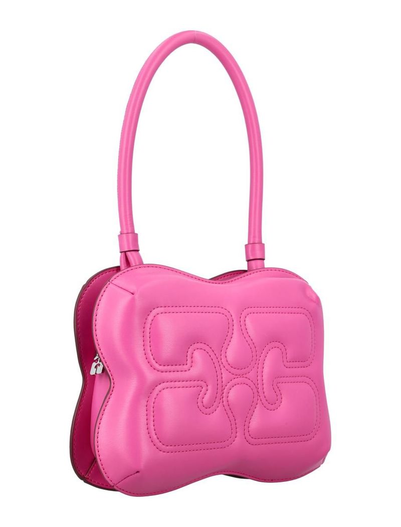 GANNI ハンドバッグ　BUTTERFLY TOP HANDLE Ganni Butterfly top handle bag - Pink | Garmentory