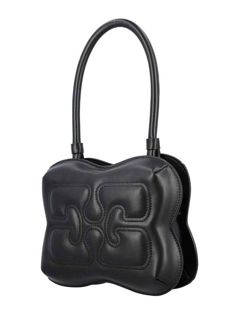 GANNI ハンドバッグ　BUTTERFLY TOP HANDLE Ganni Butterfly top handle bag - Black | Garmentory
