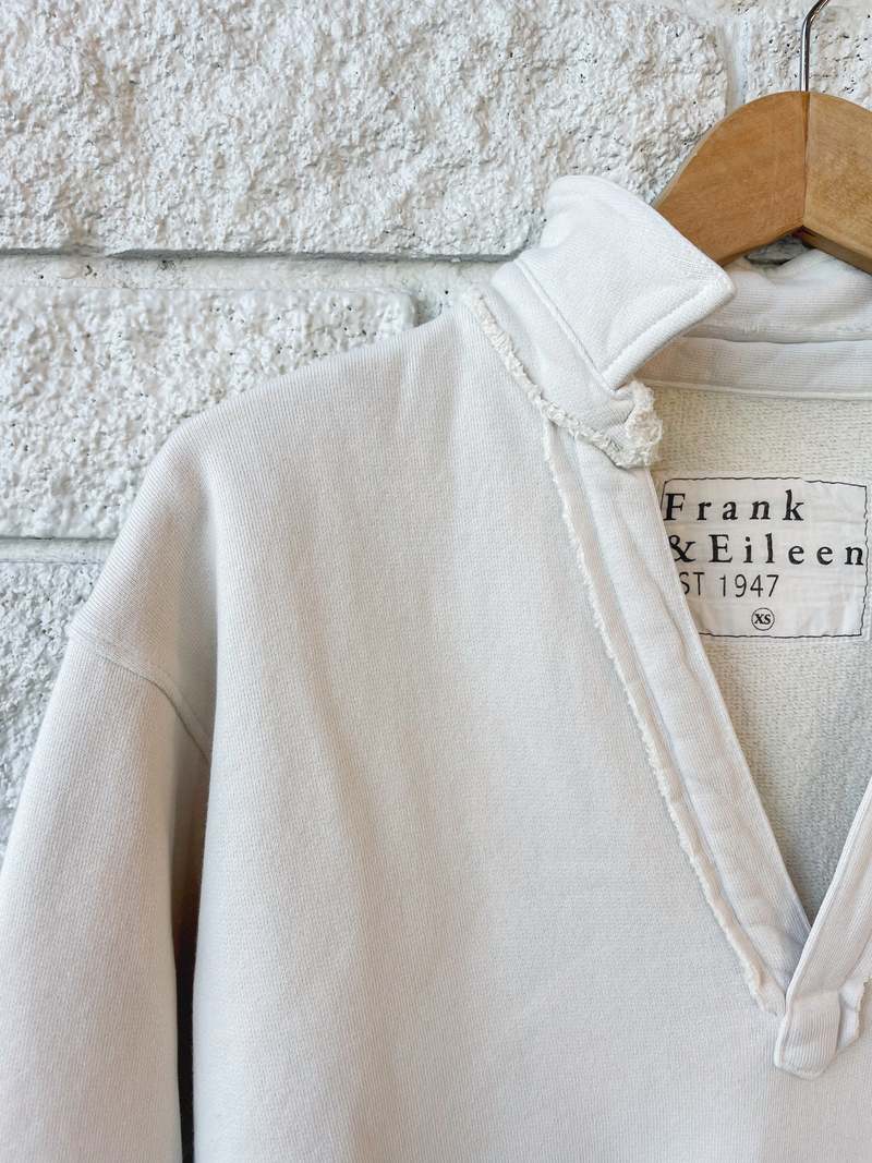 Frank & Eileen Patrick Popover Henley - Vintage White