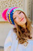 mischa lampert - confetti beanie + magental xl pom - Thumbnail 1