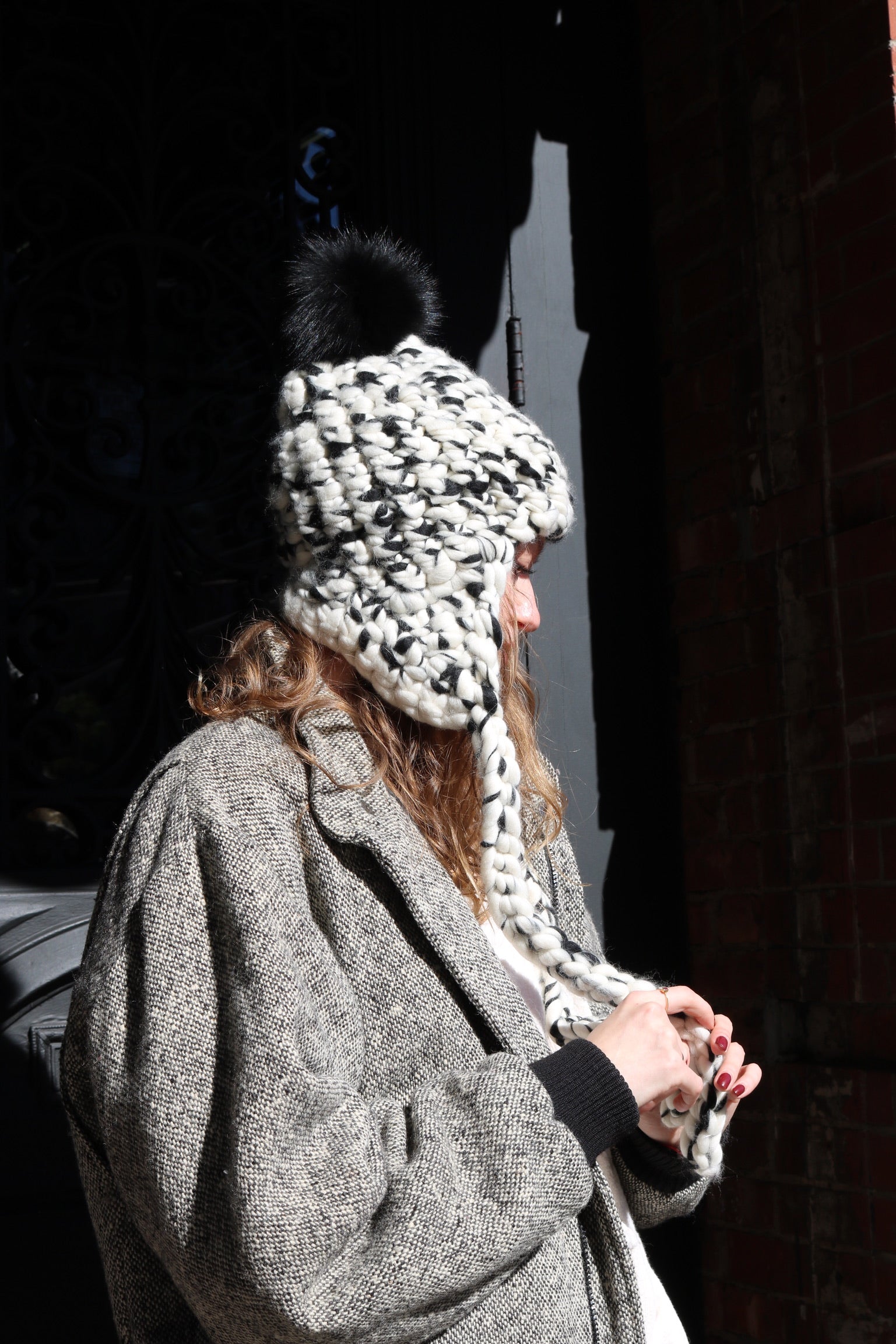 Mischa Lampert Nolita Hat White/Black Blend nolita – Mischa Lampert main image 3