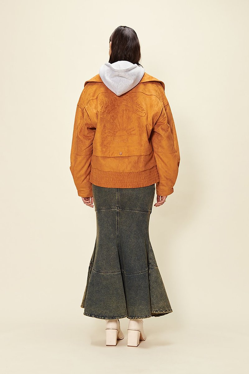 ジャケット House of Sunny Women's Hybrid Jacket Tobacco Orange VOL2226 House of Sunny The Hybrid Jacket - Tobacco | Garmentory