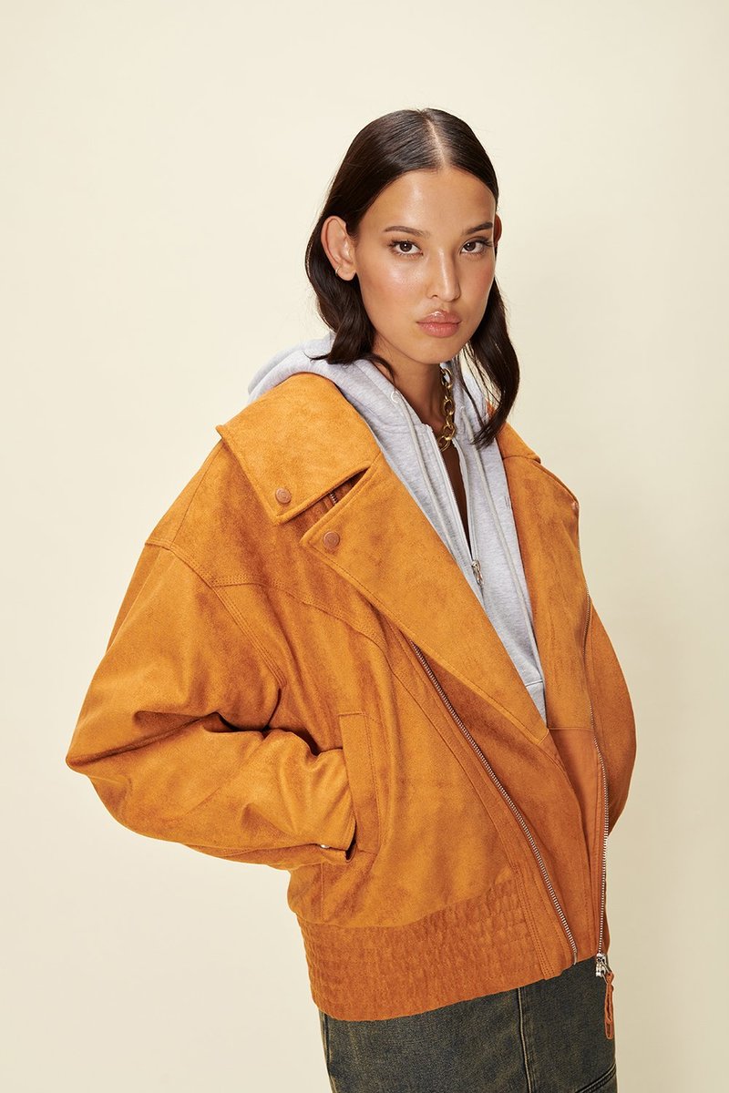 House of Sunny The Hybrid Jacket - Tobacco | Garmentory