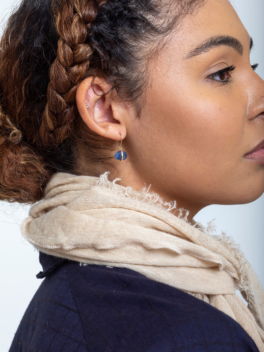 Classic Round Silver Hoop by Melissa Joy Manning - NEWTWIST