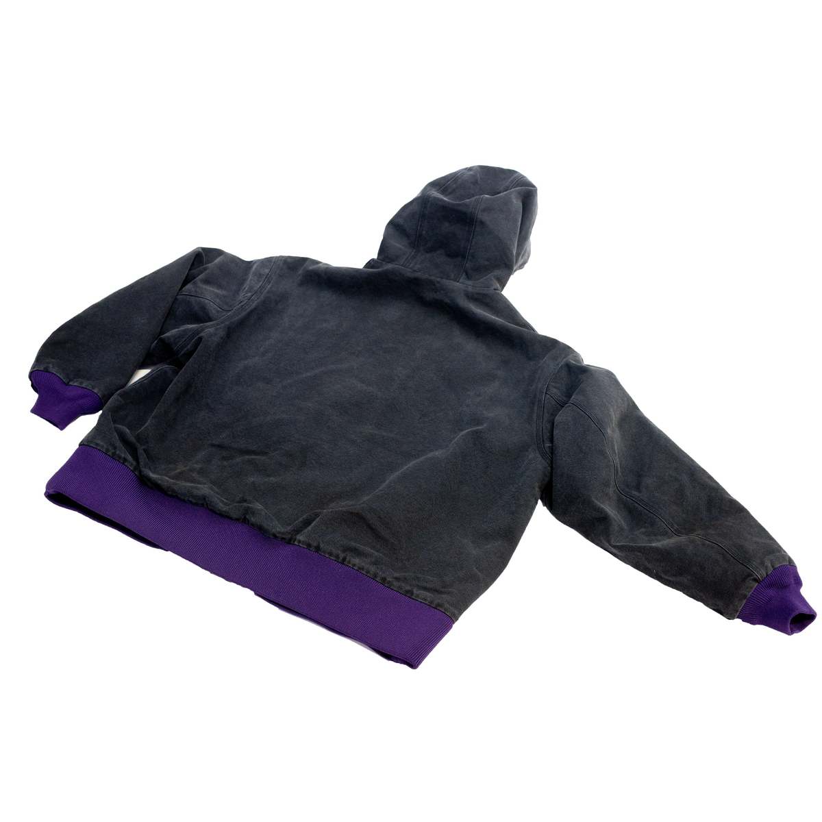 Needles Zipped Work Hoody 16oz Cotton Canvas - Black | Garmentory