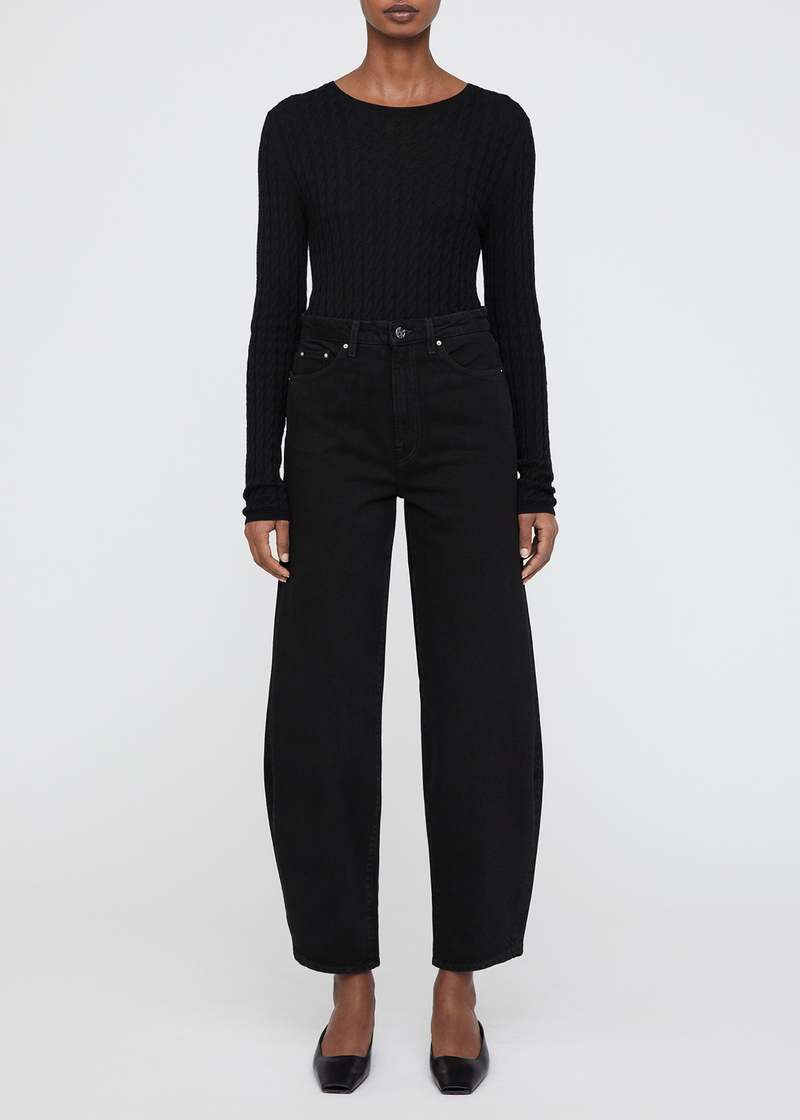 TOTEME｜JEANS (Barrel leg denim (241-WRB2378-FB0046 068) Barrel Leg Denim — Washed Chocolate / 30