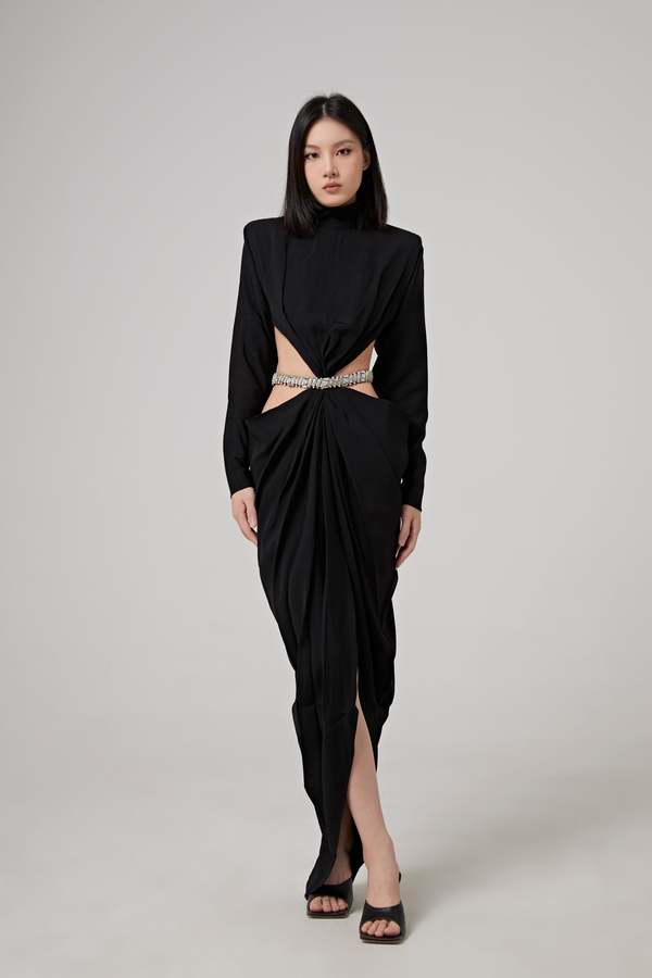 alexandre vauthier black dress ALEXANDRE VAUTHIER NEW WITH TAGS BLACK VELVET OFF-SHOULDER MINI DRESS SOLD  OUT