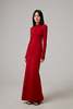 GALVAN LONDON Globe Chain Vega Dress - Rouge Piaf - Thumbnail 1