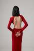 GALVAN LONDON Globe Chain Vega Dress - Rouge Piaf - Thumbnail 6