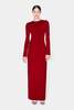 GALVAN LONDON Globe Chain Vega Dress - Rouge Piaf - Thumbnail 9