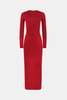 GALVAN LONDON Globe Chain Vega Dress - Rouge Piaf - Thumbnail 13