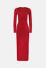GALVAN LONDON Globe Chain Vega Dress - Rouge Piaf - Thumbnail 14