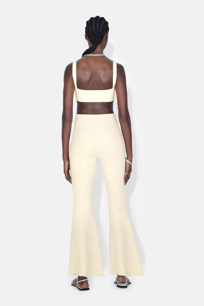 GALVAN LONDON Maia Cashmere Pant - Vanilla